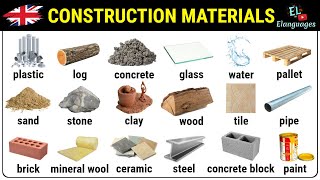 Construction materials vocabulary in English [upl. by Fulvia]