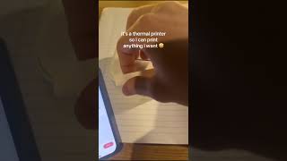 Mini printer 🤩 student notes studyhacks miniprinter [upl. by Judah]