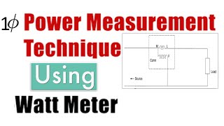 Single Phase Power Measurement using Wattmeter  An Important Competitive Exam Question [upl. by Meletius]