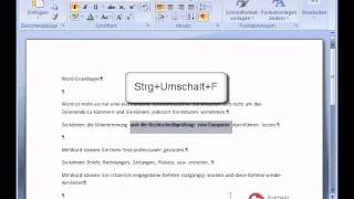 Microsoft Word Tutorial Deutsch Zeichenformatierung [upl. by Aikimat]