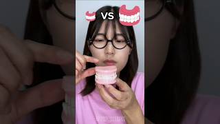 Big Teeth vs Small Teeth Eating Challange 🤣shortsviraltrendingshortshumanitychallenge [upl. by Sommer]