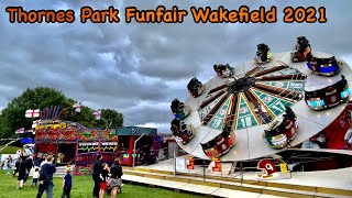 Thornes Park Funfair Wakefield August 2021 [upl. by Lledner]