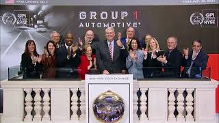 Group 1 Automotive Opening Bell at NYSE to commemorate 25 years [upl. by Nahsed]