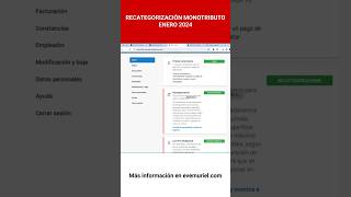 RECATEGORIZACIÓN MONOTRIBUTO ENERO ¿qué tener en cuenta [upl. by Socher]