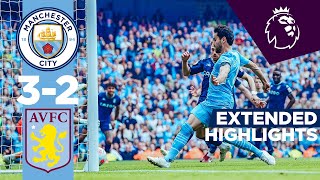 EXTENDED HIGHLIGHTS  Man City 32 Aston Villa  ILKAY GUNDOGAN SUPER SUB Premier League Champions [upl. by Ecienahs906]