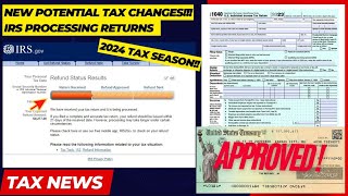 2024 IRS TAX REFUND UPDATE  IMPORTANT REFUND DELAYS Tax Processing Path Act ID Verification [upl. by Wilkens]