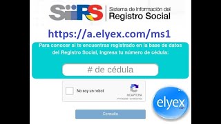 Registro Social  Inscripciones Bono de Desarrollo Humano [upl. by Aneroc326]