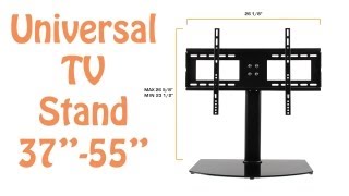 Universal TV Stand amp TV Wall Mount Combo for 37quot  55quot LCDLEDPlasma TVs  TV Stand Replacement [upl. by O'Gowan717]