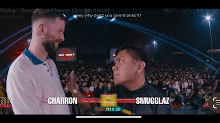 Charron vs Smugglaz Fliptop Battle LeagueMillion Views in One Day smugglaz fliptopbattle [upl. by Dorene578]