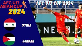 Syria vs Jordan AFC U17 Asian Cup 2024 Match Prediction [upl. by Zetra]