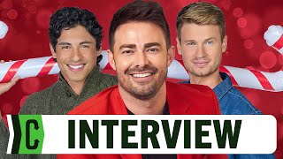 Finding Mr Christmas Interview Jonathan Bennett David Habashy Gage Robinson [upl. by Peednus]