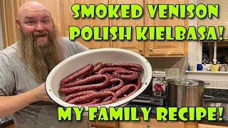 Smoked VENISON Polish Kielbasa  My FAMILY RECIPE [upl. by Alboran]