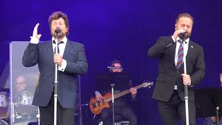 Alfie Boe amp Michael Ball  Tonight Tonight  Carfest South 250818 HD [upl. by Narmis462]