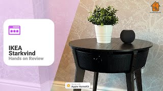 Ikea STARKVIND smart air purifier hands on review including HomeKit walkthrough [upl. by Joellen]