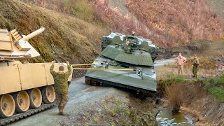 What Happens When US Massive 70 Tons Battle Tank Falls Into a Ditch [upl. by Sadoff]