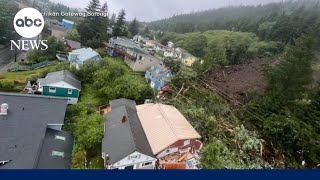 Evacuations ordered in deadly landslide in Alaska [upl. by Anailuig729]