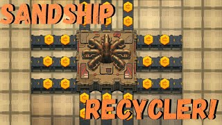 Sandship Crafting Factory  How to get the most CASH from the Recycler HD [upl. by Peri]