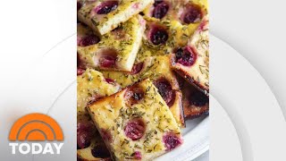 Giada De Laurentiis Makes Pasta Salad Grape And Rosemary Focaccia  TODAY [upl. by Aekahs391]