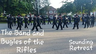 The Band and Bugles of the Rifles Sounding Retreat at Kneller Hall [upl. by Elaen24]