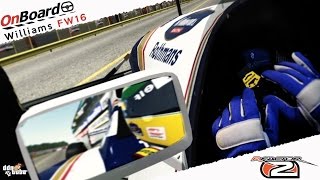 rFactor2 Mixed Reality Ayrton Senna Williams FW16 1994 [upl. by Eusoj366]