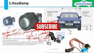 Headlight Wiring DiagramHow to wire headlight relaysHow Headlamp works in carLamp Schematics [upl. by Nolyat582]