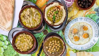 Traditional Hummus Authentic Foul Lebanese Breakfast حمص تقليدي ، فول أصلي ؛ إفطار لبناني فريد [upl. by Judd]