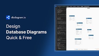 dbdiagramio  Free Tool to Design Database Diagrams Quickly [upl. by Risan]