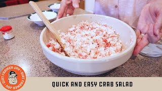 Quick and Easy Crab Salad [upl. by Shermie761]