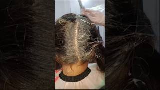 Protect hair from dryness while doing colour keratin hairstyle haircutting shorts body makeup [upl. by Anitsej661]