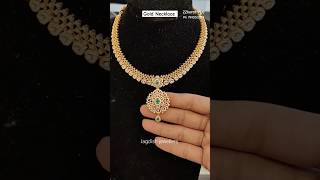 Exclusive gold necklace latest design 22karat hallmarked special diamond workmanship [upl. by Atteirneh479]