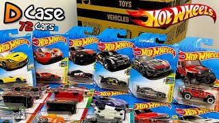 Unboxing Hot Wheels 2018 D Case 72 Car Assortment [upl. by Augustus]