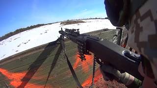 Estonian Army Training  HD POV OF MG3 Machine Gunner [upl. by Fulks]