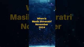 When is Masik Shivratri November 2024 Date  shortsfeed shortsvideo shorts youtubeshorts [upl. by Jonny]