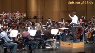 Probe Duisburger Philharmoniker GMD Giordano Bellincampi  10 Philharmonisches Konzert TaM [upl. by Aytac873]