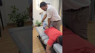 Lumber Adjustment by Dr Mushtaque Syed chiropractic physiotherapy asmrvideo backpain [upl. by Mahoney]