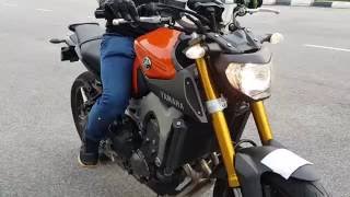 2015 Yamaha MT09 FZ09 Walkaround Start Up amp Exhaust Sound [upl. by Llenrad]