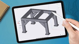 Designing Frame Structure on iPad  Shapr3D [upl. by Tebor]