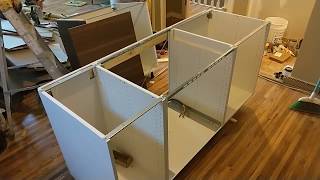 EASY  How to Install an Ikea Kitchen Island [upl. by Sinnek]