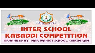 Inter School Kabaddi competition held at MIS School Mar Ivanios School Budhera Gurugram [upl. by Nitsa]