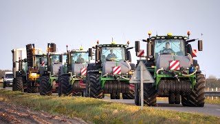 6 tracteurs en route pour les Landes  5H de trajet  SOTRAGRI 2021 [upl. by Isied785]