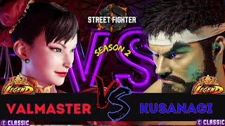 SF6 ▰ VALMASTER ChunLi vs KUSANAGI Ryu 👊 Ranked Match  Street Fighter 6  0924 [upl. by Mojgan186]