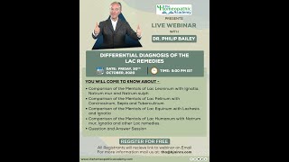 THA  Differential Diagnosis of Lac Remedies  Dr Philip Bailey [upl. by Alrak]