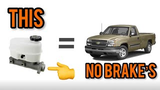 This 2005 Chevy Silverado had no brake pedal due to this most common issuebrakes brakerepair [upl. by Aicenra]