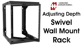 Heavy Duty Adjustable Depth Swivel Wall Mount Rack [upl. by Schalles]