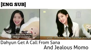 트와이스 Twice Dahyun Got a Called From Sana and Jealous Momo [upl. by Mosnar770]