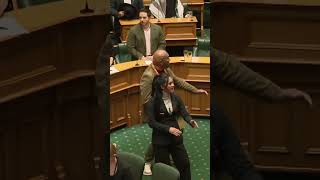 Parliament suspended as Maori PMs perform haka joined by public gallerys [upl. by Adohr]