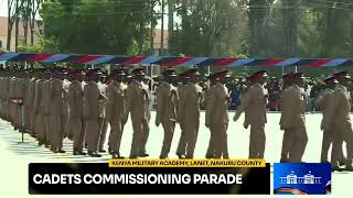 Cadets Commissioning Parade Kenya Military Academy Lanet Nakuru County [upl. by Namajneb]