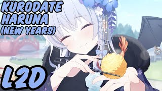 Blue Archive Kurodate Haruna New Years L2D ENG SUB [upl. by Nirrac]