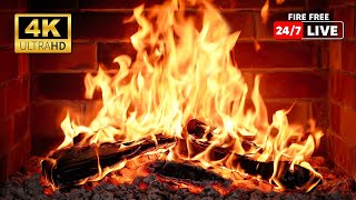 🔥 Cozy Fireplace 4K UHD Fireplace with Crackling Fire Sounds Fireplace Burning for TV 4K [upl. by Divd]