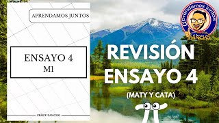 Revisión ensayo 4 M1 Jornada de ensayos PAES [upl. by Enimasaj552]